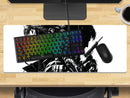 Extra Large Gaming Mouse Mat (800mm x 300mm) - Gunman Metal