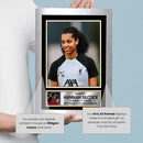 Hannah Silcock Signed Poster Print – Liverpool FC Women’s Rising Star Tribute Wall Art with Signature & Player Bio – UK Football Memorabilia for Fans & Collectors