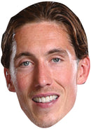 Harry Wilson Fulham Face Mask – Fulham Football Player Celebrity Card Mask – Celebrity Mask for Stag Do, Hen Night, Fancy Dress & Costume Parties – Funny Adult Card Mask