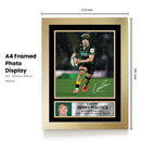 Henry Pollock Northampton Saints Poster – Printed Autograph Rugby Wall Art – England Rugby Rising Star Print – Saints Fan Gift Sports Decor