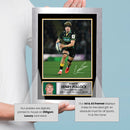 Henry Pollock Northampton Saints Poster – Printed Autograph Rugby Wall Art – England Rugby Rising Star Print – Saints Fan Gift Sports Decor