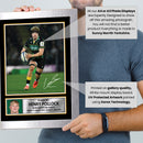 Henry Pollock Northampton Saints Poster – Printed Autograph Rugby Wall Art – England Rugby Rising Star Print – Saints Fan Gift Sports Decor