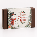 Personalised selection box sleeve printed Merry Christmas Grace