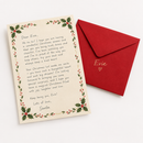 Personalised letter from Santa addressed to Evie
