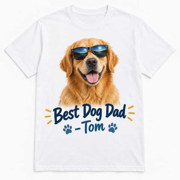 Personalised adult t-shirt with custom printed design and text