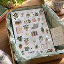 Kiss-cut sticker sheets inside an order parcel