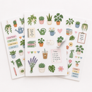 Kiss-cut sticker sheets on a white background, showing an example personalised design