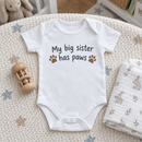 Lifestyle photo of the My Big Sister Has Paws baby grow in a UK home