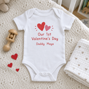 Lifestyle photo of the Our First Valentine's Day Daddy baby grow in a UK home