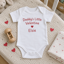Lifestyle photo of the Daddy's little Valentine baby grow with name in a UK home