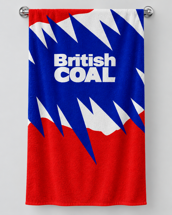 Great Britain 1992 Away personalised rugby bath towel hanging on a towel rail