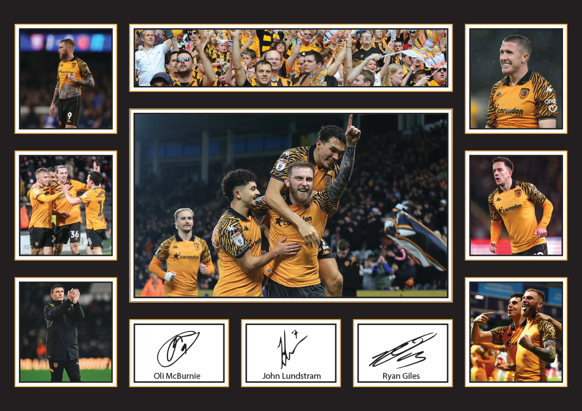 Hull City AFC Team 2026 Poster Print – Tigers Football Club Wall Art Featuring Oli McBurnie, John Lundstram & Ryan Giles – Hull City AFC Team 2026 Poster Print