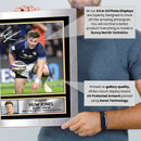 Huw Jones Printed Autograph Poster – Scotland Rugby Union Star Wall Art – Scottish Rugby Player Memorabilia Poster Print