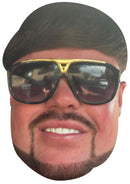 Ibiza Final Boss Fancy Dress Cardboard Celebrity Face Mask