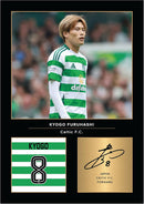Kyogo Furuhashi Signed Poster Print – Celtic FC Tribute Wall Art with Signature & Jersey Number – Japan Forward Memorabilia for SPFL Fans & Collectors