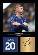 Cole Palmer Signed Poster Print – Chelsea FC Tribute Wall Art with Signature Panel & Jersey Number – England Midfielder Memorabilia for Fans & Collectors