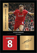 Steven Gerrard Icons Signed Poster Print – Liverpool FC Legend Tribute – Premier League Wall Art with Signature Panel & Jersey Number
