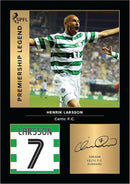 Henrik Larsson Signed Poster Print – Celtic FC Premiership Legend Wall Art with Signature & Jersey Number – Sweden Forward Memorabilia for SPFL Fans & Collectors
