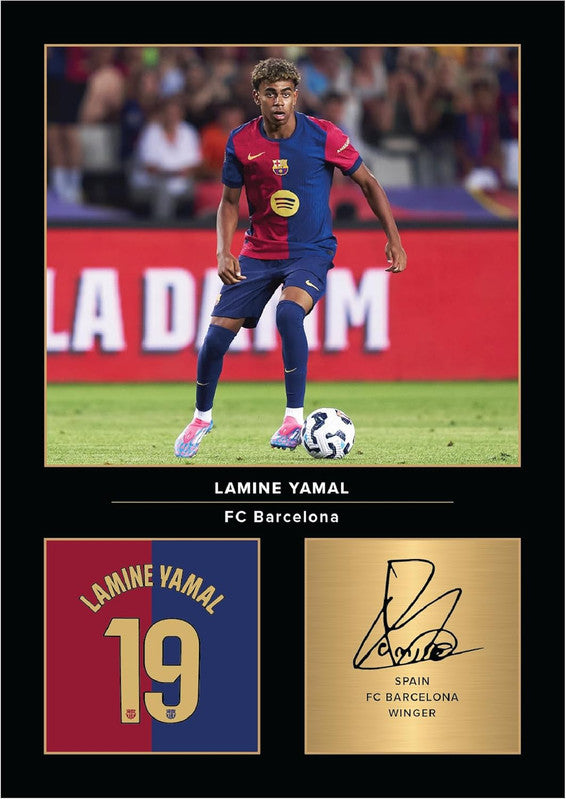 Lamine Yamal Printed Signature Poster Print