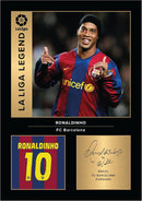 Ronaldinho Signed Poster Print – FC Barcelona La Liga Legend Wall Art with Signature & Jersey Number – Brazil Forward Memorabilia for Fans & Collectors