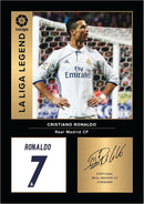 Cristiano Ronaldo Signed Poster Print – Real Madrid CF La Liga Legend Wall Art with Signature & Jersey Number – Portugal Forward Memorabilia for Fans & Collectors