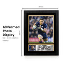 Jack Dempsey Printed Autograph Poster – Scotland Rugby Union Star Wall Art – Rugby Player Memorabilia Poster Print