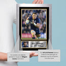 Jack Dempsey Printed Autograph Poster – Scotland Rugby Union Star Wall Art – Rugby Player Memorabilia Poster Print