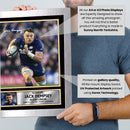Jack Dempsey Printed Autograph Poster – Scotland Rugby Union Star Wall Art – Rugby Player Memorabilia Poster Print
