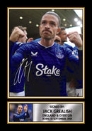Jack Grealish Printed Autograph Poster – England & Everton Football Star Wall Art – Soccer Player Memorabilia Poster Print