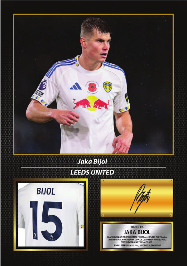 Jaka Bijol Leeds United Poster Print