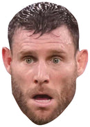 James Milner Brighton Face Mask – Brighton & Hove Albion Football Player Celebrity Card Mask – Celebrity Mask for Stag Do, Hen Night, Fancy Dress & Costume Parties – Funny Adult Card Mask
