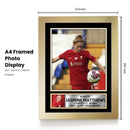 Jasmine Matthews Signed Poster Print – Liverpool FC Women’s Defender Tribute Wall Art with Signature & Jersey Number 6 – UK Football Memorabilia for Fans & Collectors