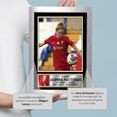 Jasmine Matthews Signed Poster Print – Liverpool FC Women’s Defender Tribute Wall Art with Signature & Jersey Number 6 – UK Football Memorabilia for Fans & Collectors