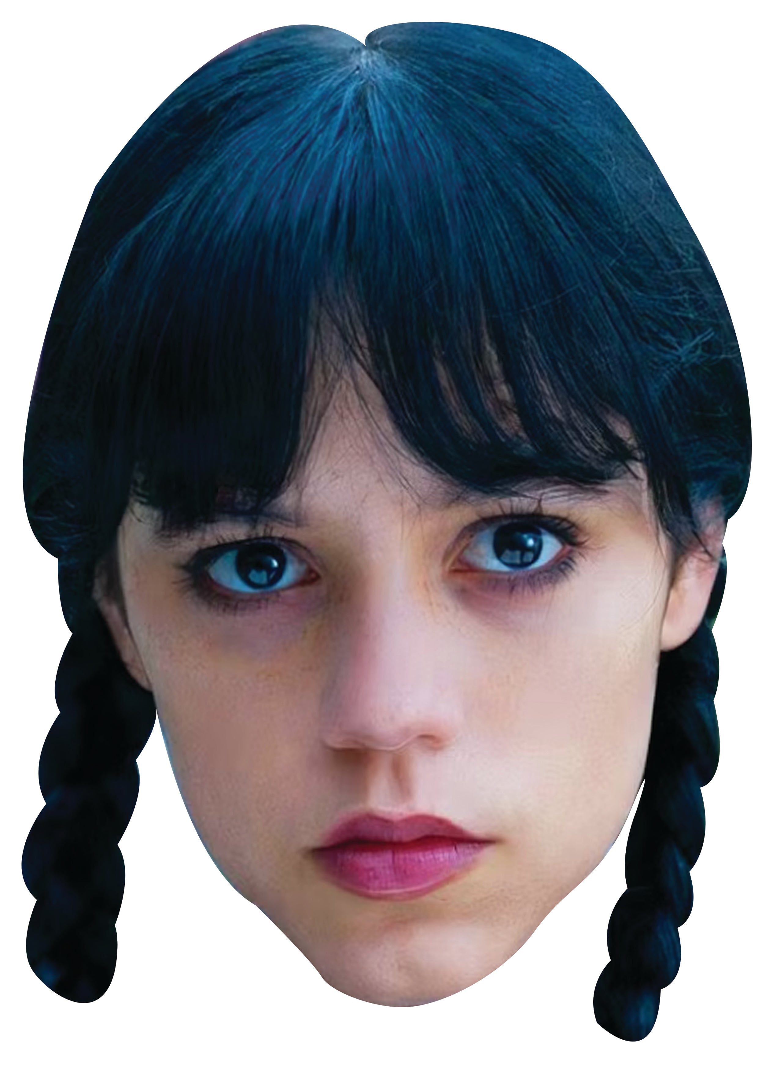 Jenna Ortega - Wednesday Celebrity Face Mask Fancy Dress Cardboard Cos