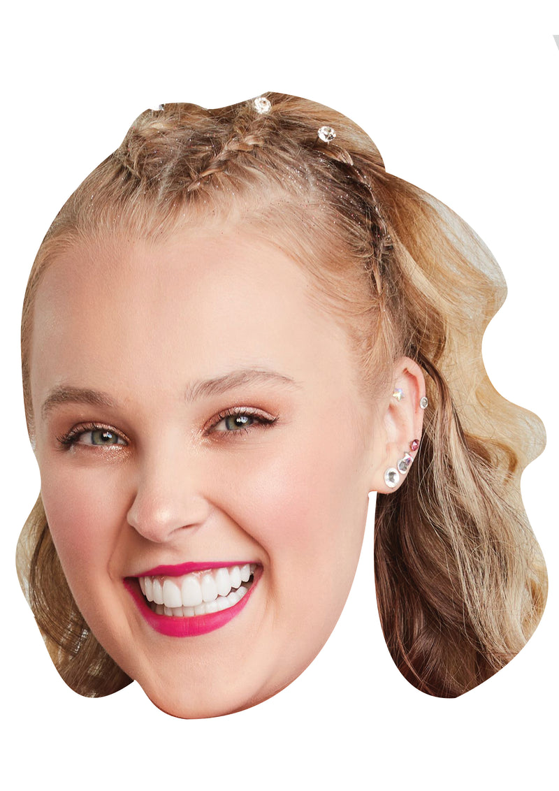 Jojo Siwa Celebrity Face Mask Fancy Dress Cardboard Costume Mask