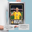 Jordan Pickford England Poster Print – Mexico vs England 2026 Match Commemorative Wall Art – Signature Style Goalkeeper Print – England Football Fan Gift