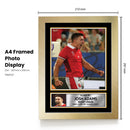 Josh Adams Wales Rugby Poster – Printed Autograph Wall Art – Wales Rugby Union Star Memorabilia Poster for Fans