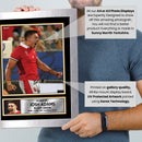 Josh Adams Wales Rugby Poster – Printed Autograph Wall Art – Wales Rugby Union Star Memorabilia Poster for Fans