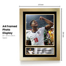 Jude Bellingham England Poster Print – England Signature Style Football Wall Art – 2026 World Cup Inspired Print – England Football Fan Gift