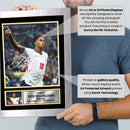 Jude Bellingham England Poster Print – Signature Style Football Wall Art – 2026 World Cup Inspired Print – England Football Fan Gift
