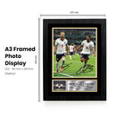 Jude Bellingham & Harry Kane England Poster Print – Mexico vs England 2026 Match Commemorative Wall Art – Dual Signature Style Football Print – England Football Fan Gift