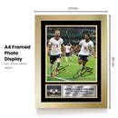 Jude Bellingham & Harry Kane England Poster Print – Mexico vs England 2026 Match Commemorative Wall Art – Dual Signature Style Football Print – England Football Fan Gift