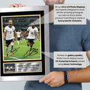 Jude Bellingham & Harry Kane England Poster Print – Mexico vs England 2026 Match Commemorative Wall Art – Dual Signature Style Football Print – England Football Fan Gift