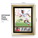 Jude Bellingham England Football Poster Print – Signature Style Wall Art – 2026 Inspired Soccer Collectible – England Football Fan Gift