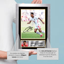Jude Bellingham England Football Poster Print – Signature Style Wall Art – 2026 Inspired Soccer Collectible – England Football Fan Gift