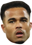 Justin Kluivert Bournemouth Face Mask – AFC Bournemouth Football Player Celebrity Card Mask – Celebrity Mask for Stag Do, Hen Night, Fancy Dress & Costume Parties – Funny Adult Card Mask