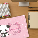 Kawaii Friends Gaming Mouse Mat – Extra Large 800x300mm Desk Pad – Adorable Japanese-Inspired Cute Animal Characters – Non-Slip Rubber Base – Pastel Aesthetic Mousepad for Gamers & Students