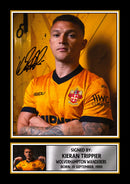 Kieran Trippier Wolves Poster Print – Wolverhampton Wanderers Signature Style Wall Art – England Football Star Memorabilia Gift for Wolves Fans and Football Collectors