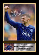 Kiernan Dewsbury-Hall Printed Autograph Poster – England & Everton Football Star Wall Art – Soccer Player Memorabilia Poster Print