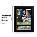 Kyle Steyn Printed Autograph Poster – Scotland Rugby Union Star Wall Art – Scottish Rugby Player Memorabilia Poster Print